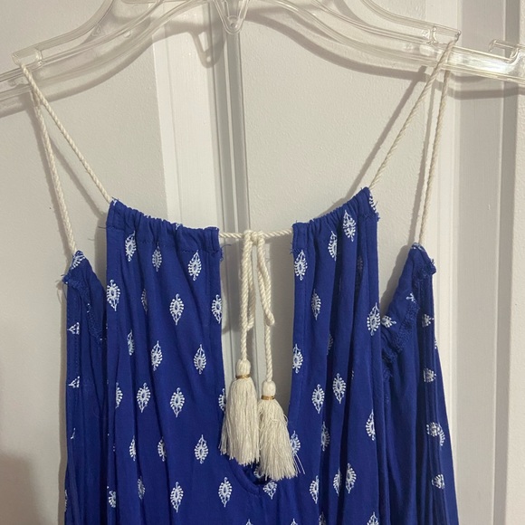 Navy Blue, Razor Back Tank Top - Picture 2 of 2